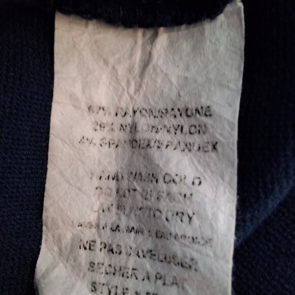 Monteau Los Angeles High Scoop Neck Fit & Flare Dark Blue Dress Size M Sleeveles - Picture 16 of 16